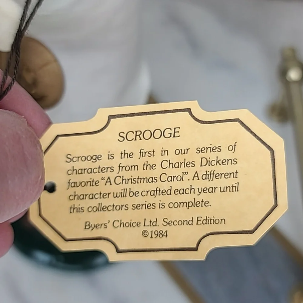 Byers' Choice Caroler Handmade 1984/93 Scrooge From 